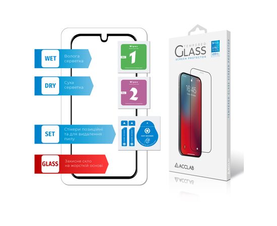 Скло захисне ACCLAB Full Glue Samsung A70 (1283126508615), зображення 6 Скло захисне ACCLAB Full Glue Samsung A70 (1283126508615), зображення 6