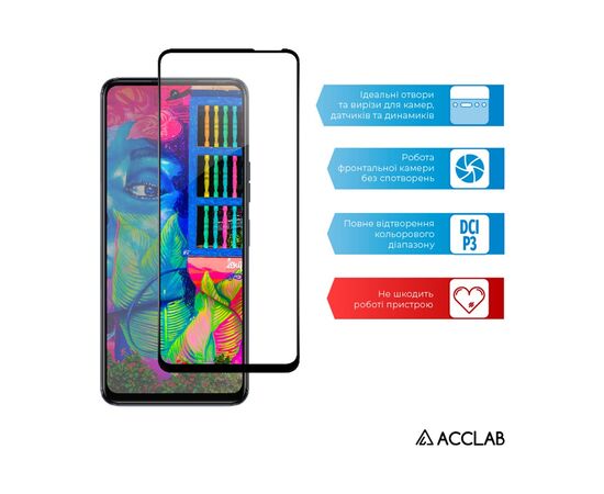 Скло захисне ACCLAB Full Glue Tecno Camon 18 (1283126529115), зображення 5 Скло захисне ACCLAB Full Glue Tecno Camon 18 (1283126529115), зображення 5