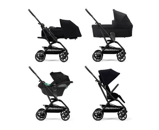 Коляска Cybex Eezy S Twist+ 2 BLK Moon Black (с бампером) (522003759), изображение 6 Коляска Cybex Eezy S Twist+ 2 BLK Moon Black (с бампером) (522003759), изображение 6