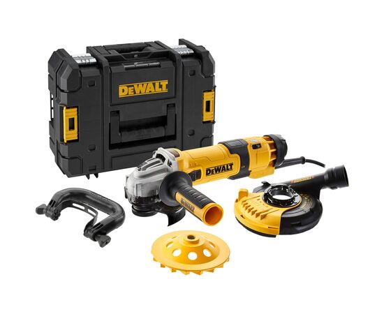 Шлифовальная машина DeWALT 1500 Вт, 2800-10000 об/мин, d=125 мм, кейс (DWE4257KT), зображення 4 Шлифовальная машина DeWALT 1500 Вт, 2800-10000 об/мин, d=125 мм, кейс (DWE4257KT), зображення 4