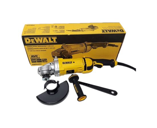Шлифовальная машина DeWALT 2400 Вт, 8500 об/мин, d=180 мм (DWE4557), изображение 6