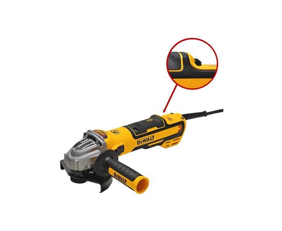Шлифовальная машина DeWALT 1700 Вт, 2200-10500 об/мин, d=125 мм (DWE4357), зображення 2 Шлифовальная машина DeWALT 1700 Вт, 2200-10500 об/мин, d=125 мм (DWE4357), зображення 2