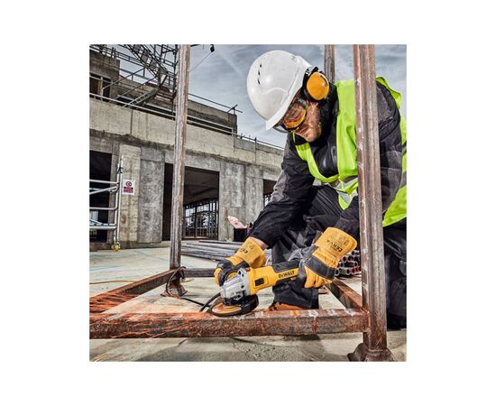 Шлифовальная машина DeWALT 1700 Вт, 2200-10500 об/мин, d=125 мм (DWE4357), зображення 4 Шлифовальная машина DeWALT 1700 Вт, 2200-10500 об/мин, d=125 мм (DWE4357), зображення 4