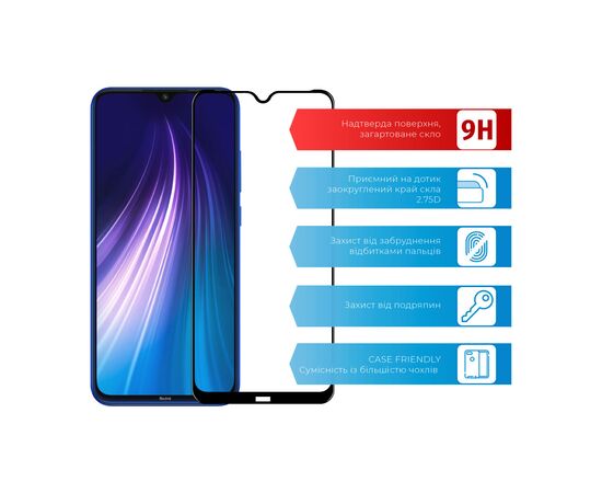 Скло захисне ACCLAB Full Glue Xiaomi Redmi Note 8 (1283126508752), зображення 2 Скло захисне ACCLAB Full Glue Xiaomi Redmi Note 8 (1283126508752), зображення 2