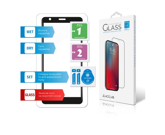 Скло захисне ACCLAB Full Glue ZTE Blade L9 (1283126517723), зображення 6 Скло захисне ACCLAB Full Glue ZTE Blade L9 (1283126517723), зображення 6