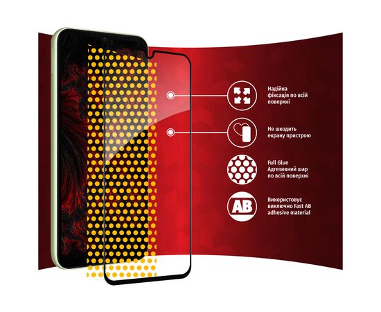 Стекло защитное Intaleo Full Glue Samsung A14 (1283126559778), изображение 7 Стекло защитное Intaleo Full Glue Samsung A14 (1283126559778), изображение 7