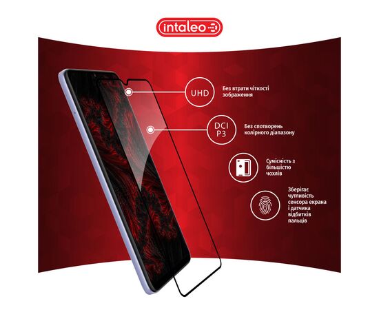 Скло захисне Intaleo Full Glue Xiaomi Redmi 12C (1283126573774), зображення 4 Скло захисне Intaleo Full Glue Xiaomi Redmi 12C (1283126573774), зображення 4