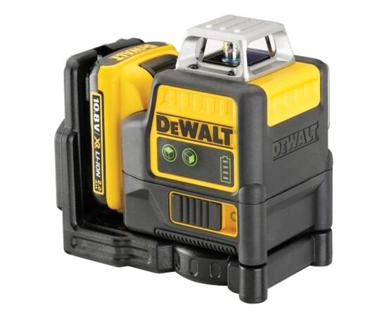 Лазерный нивелир DeWALT 10.8/12В XR Li-Ion, зеленый луч, 2Ah, ЗУ, кейс (DCE0811D1G)