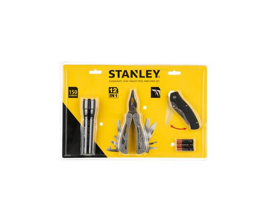 Мультитул Stanley MULTI-TOOL 12 in 1 + складной нож + фонарик (STHT81502-0), изображение 5 Мультитул Stanley MULTI-TOOL 12 in 1 + складной нож + фонарик (STHT81502-0), изображение 5