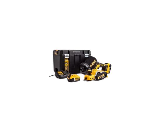 Електрорубанок DeWALT 18 В XR Li-lon, ширина 82 мм, 2*5Ah, кейс (DCP580P2)