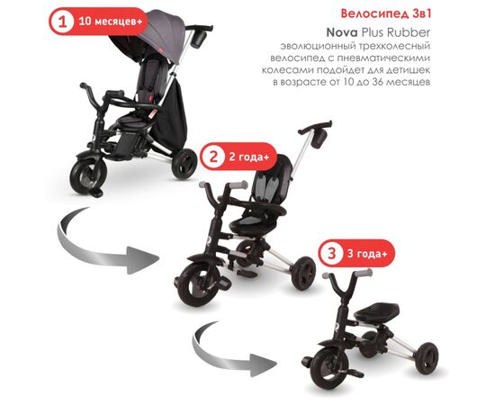 Детский велосипед QPlay Nova+ Rubber Red складаний триколісний (S700Nova+RubberRed), изображение 6 Детский велосипед QPlay Nova+ Rubber Red складаний триколісний (S700Nova+RubberRed), изображение 6