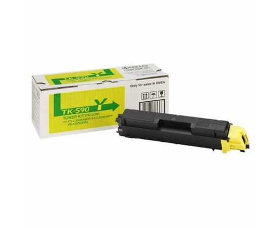 Тонер-картридж Kyocera TK-590Y yellow (FS-C2026/2126/5250) (1T02KVANL0)