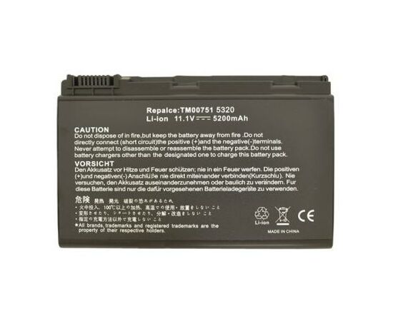 Аккумулятор для ноутбука AlSoft Acer TM00741 5200mAh 6cell 11.1V Li-ion (A41015)