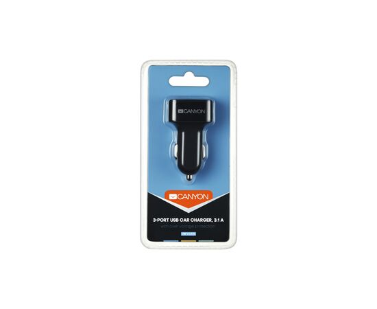Зарядное устройство Canyon Universal 3xUSB car adapter (CNE-CCA06B), изображение 4 Зарядное устройство Canyon Universal 3xUSB car adapter (CNE-CCA06B), изображение 4
