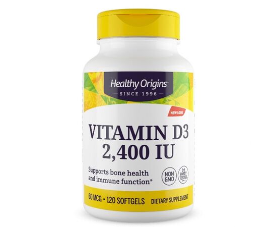 Витамин Healthy Origins Витамин D3 2400IU, 120 желатиновых капсул (HO15305)