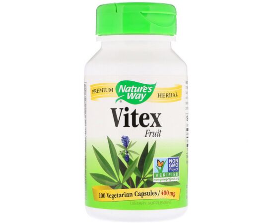 Травы Nature's Way Витекс, Vitex Fruit, 400 mg, 100 Капсул (NWY-11750)