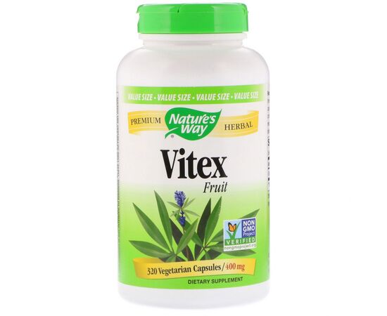Трави Nature's Way Вітекс, Vitex Fruit, 400 mg, 100 капсул (NWY-11923)