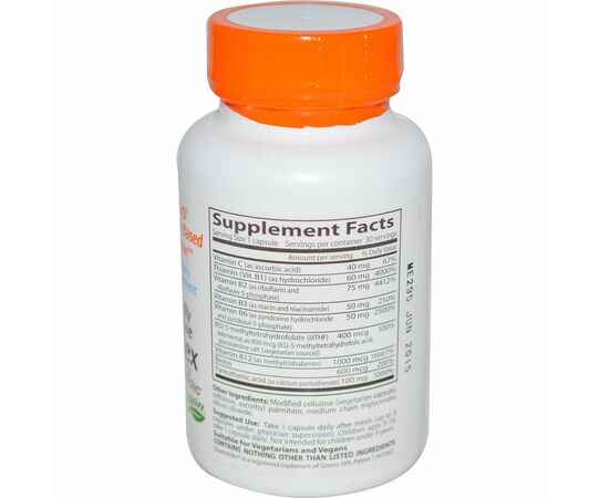 Витамин Doctor's Best Полностью Активированный Комплекс Витаминов Группы В, (DRB00299), изображение 2 Витамин Doctor's Best Полностью Активированный Комплекс Витаминов Группы В, (DRB00299), изображение 2
