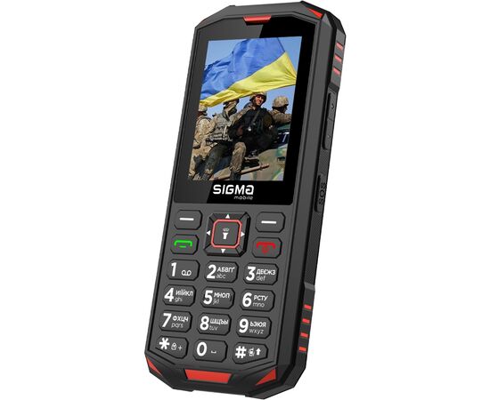 Мобільний телефон Sigma X-treme PA68 Black Red (4827798466520), зображення 3 Мобільний телефон Sigma X-treme PA68 Black Red (4827798466520), зображення 3