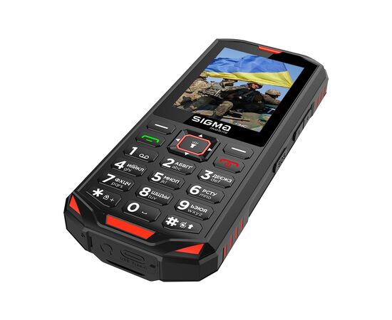 Мобільний телефон Sigma X-treme PA68 Black Red (4827798466520), зображення 5 Мобільний телефон Sigma X-treme PA68 Black Red (4827798466520), зображення 5