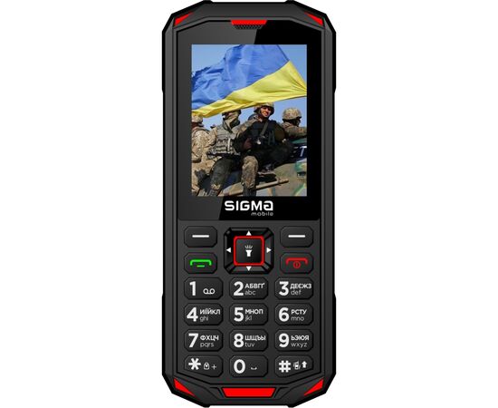 Мобильный телефон Sigma X-treme PA68 Black Red (4827798466520)