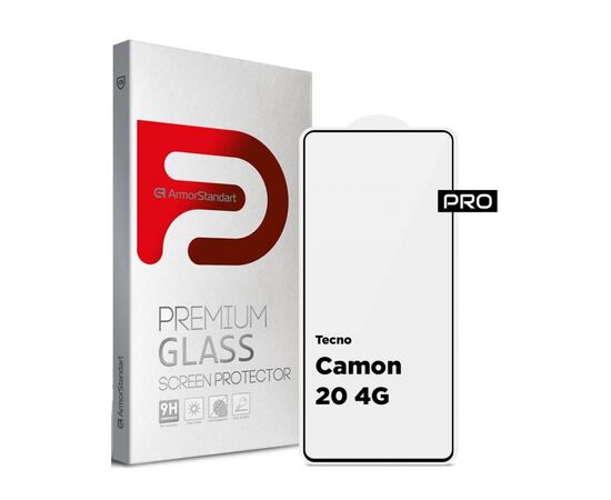 Стекло защитное Armorstandart Pro Tecno Camon 20 4G Black (ARM69119)