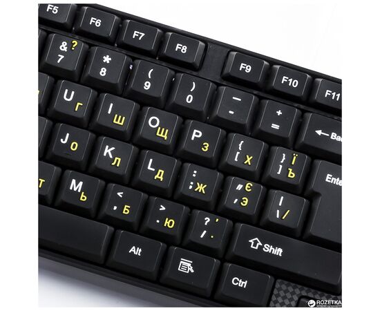 Клавиатура Piko KB-005 USB Black (1283126472459), изображение 2 Клавиатура Piko KB-005 USB Black (1283126472459), изображение 2