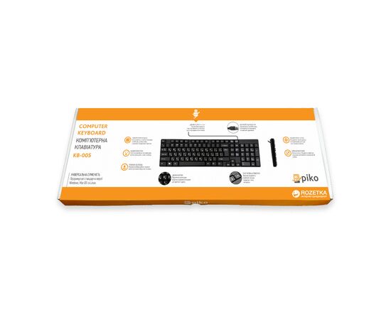 Клавиатура Piko KB-005 USB Black (1283126472459), изображение 4 Клавиатура Piko KB-005 USB Black (1283126472459), изображение 4