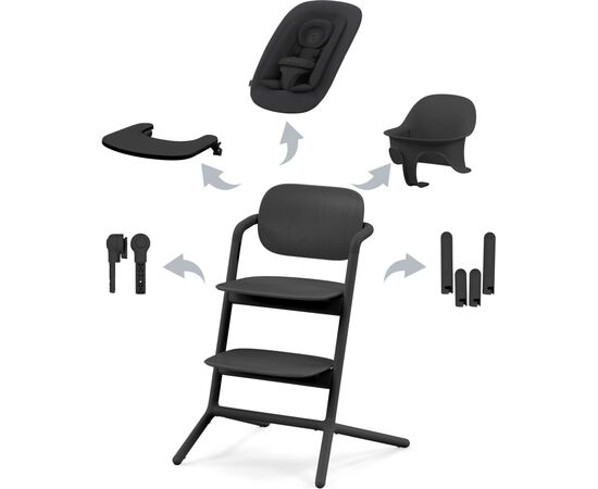 Стілець для годування Cybex Lemo 4в1 Stunning Black (521003207)