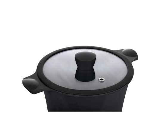 Кастрюля Ringel Zitrone black с крышкой 5,8 л (RG-2108-24/2 BL), изображение 4 Кастрюля Ringel Zitrone black с крышкой 5,8 л (RG-2108-24/2 BL), изображение 4