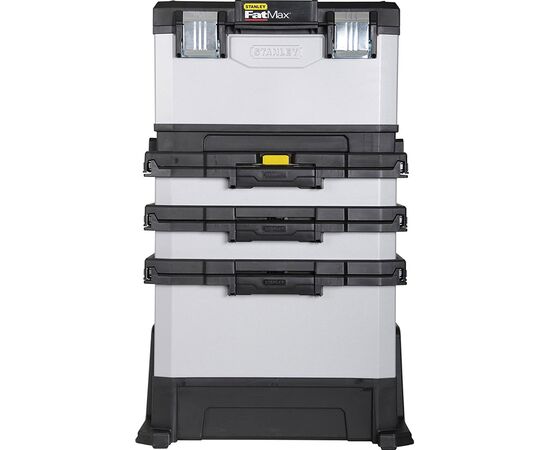 Ящик для инструментов Stanley FatMax Rolling Workshop", 568x893x389 мм, на колесах (1-95-622), изображение 2 Ящик для инструментов Stanley FatMax Rolling Workshop", 568x893x389 мм, на колесах (1-95-622), изображение 2