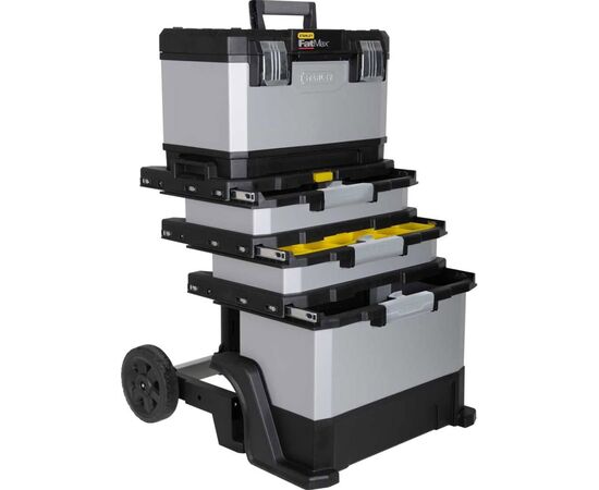 Ящик для инструментов Stanley FatMax Rolling Workshop", 568x893x389 мм, на колесах (1-95-622), изображение 4 Ящик для инструментов Stanley FatMax Rolling Workshop", 568x893x389 мм, на колесах (1-95-622), изображение 4