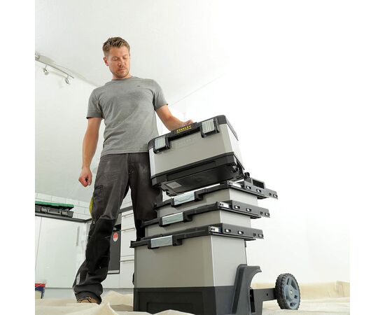 Ящик для инструментов Stanley FatMax Rolling Workshop", 568x893x389 мм, на колесах (1-95-622), изображение 5 Ящик для инструментов Stanley FatMax Rolling Workshop", 568x893x389 мм, на колесах (1-95-622), изображение 5