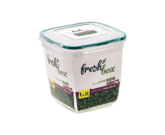 Пищевой контейнер Irak Plastik Fresh квадратний 1,1 л прозорий (5235), изображение 2 Пищевой контейнер Irak Plastik Fresh квадратний 1,1 л прозорий (5235), изображение 2