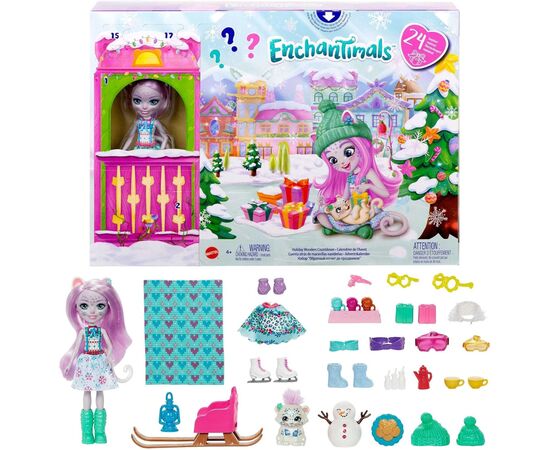 Игровой набор Enchantimals Адвент-календарь Время праздничных чудес (HHC21), изображение 2 Игровой набор Enchantimals Адвент-календарь Время праздничных чудес (HHC21), изображение 2