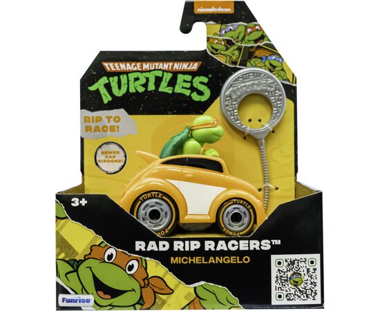 Ігровий набір Funrise TMNT Черепашки-ніндзя класичні Гонщик з лаунчером Мікеланджело (71018)