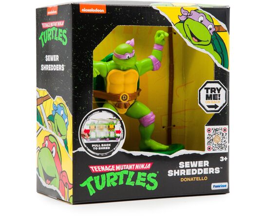 Игровой набор Funrise TMNT Черепашки-ниндзя классические Мастера боевых искусств Донателло (71023), изображение 2 Игровой набор Funrise TMNT Черепашки-ниндзя классические Мастера боевых искусств Донателло (71023), изображение 2