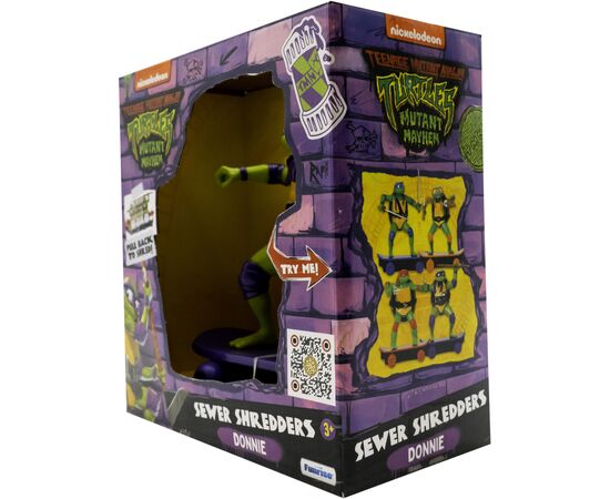 Игровой набор Funrise TMNT Черепашки-ниндзя классические Мастера боевых искусств Донателло movie star 2023 (71057), изображение 4 Игровой набор Funrise TMNT Черепашки-ниндзя классические Мастера боевых искусств Донателло movie star 2023 (71057), изображение 4