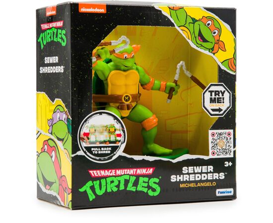 Игровой набор Funrise TMNT Черепашки-ниндзя классические Мастера боевых искусств Микеланджело (71022), изображение 2 Игровой набор Funrise TMNT Черепашки-ниндзя классические Мастера боевых искусств Микеланджело (71022), изображение 2
