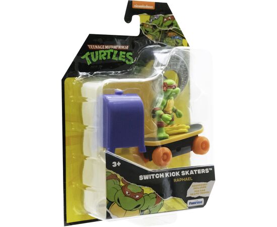 Игровой набор Funrise TMNT Черепашки-ниндзя классические Скейтбордист с лаунчером Рафаэль (71043), изображение 2