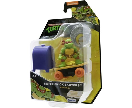 Игровой набор Funrise TMNT Черепашки-ниндзя классические Скейтбордист с лаунчером Рафаэль (71043), изображение 3