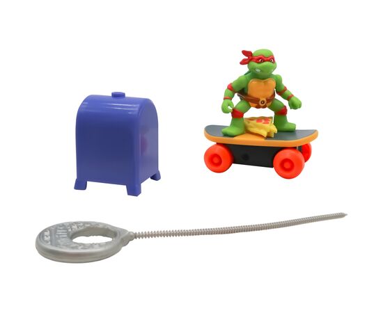 Игровой набор Funrise TMNT Черепашки-ниндзя классические Скейтбордист с лаунчером Рафаэль (71043), изображение 5