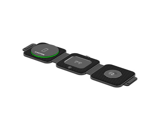 Зарядний пристрій Canyon WS-305 Foldable 3in1 Wireless charger (CNS-WCS305B)