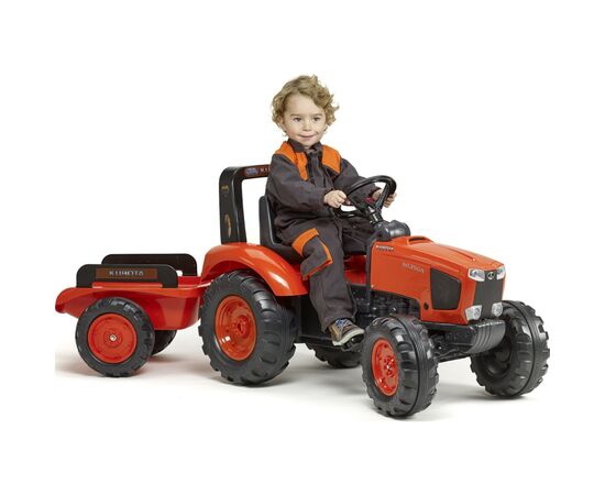 Веломобиль Falk KUBOTA трактор с прицепом, оранжевый. (2060AB), изображение 2 Веломобиль Falk KUBOTA трактор с прицепом, оранжевый. (2060AB), изображение 2