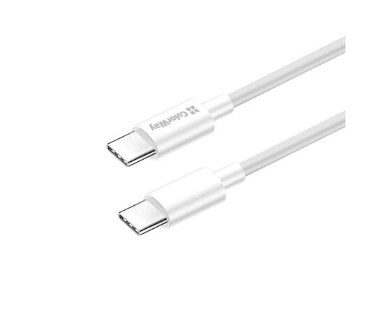 Дата кабель USB-C to USB-C 2.0m 3A 65W white ColorWay (CW-CBPDCC056-WT), изображение 4 Дата кабель USB-C to USB-C 2.0m 3A 65W white ColorWay (CW-CBPDCC056-WT), изображение 4