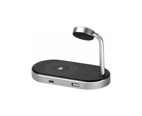 Зарядний пристрій Verbatim 3in1 Apple Watch and iPhone Charging Stand (49556), зображення 3 Зарядний пристрій Verbatim 3in1 Apple Watch and iPhone Charging Stand (49556), зображення 3
