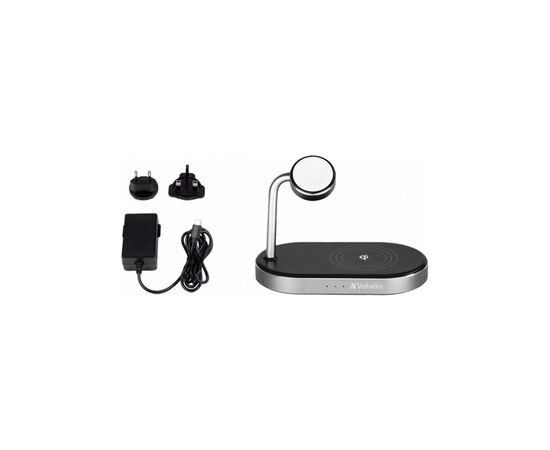 Зарядний пристрій Verbatim 3in1 Apple Watch and iPhone Charging Stand (49556), зображення 6 Зарядний пристрій Verbatim 3in1 Apple Watch and iPhone Charging Stand (49556), зображення 6