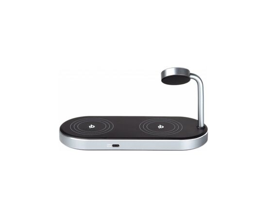 Зарядний пристрій Verbatim 3in1 Apple Watch and Dual iPhone Charging Stand (49557), зображення 3 Зарядний пристрій Verbatim 3in1 Apple Watch and Dual iPhone Charging Stand (49557), зображення 3