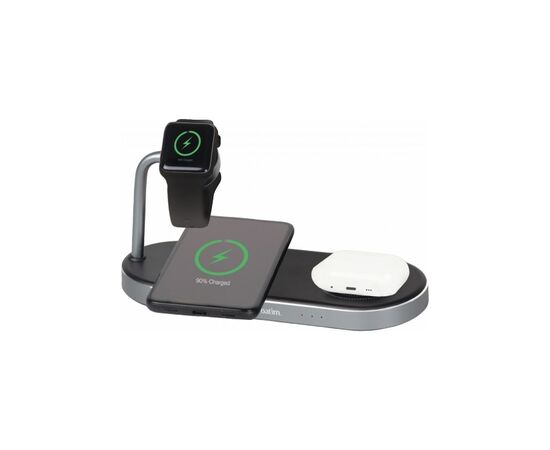 Зарядний пристрій Verbatim 3in1 Apple Watch and Dual iPhone Charging Stand (49557)