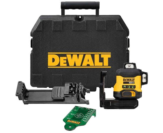 Лазерный нивелир DeWALT 18В XR Li-Ion, зеленый луч, (без АКБ и ЗУ) (DCLE34031N), изображение 5 Лазерный нивелир DeWALT 18В XR Li-Ion, зеленый луч, (без АКБ и ЗУ) (DCLE34031N), изображение 5